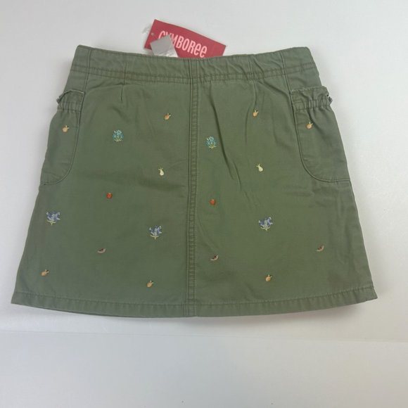 NWT Gymboree Girl Embroidered Pocket Skort & Clothesline Eyelet Sleeve Tee Size - Picture 5 of 9